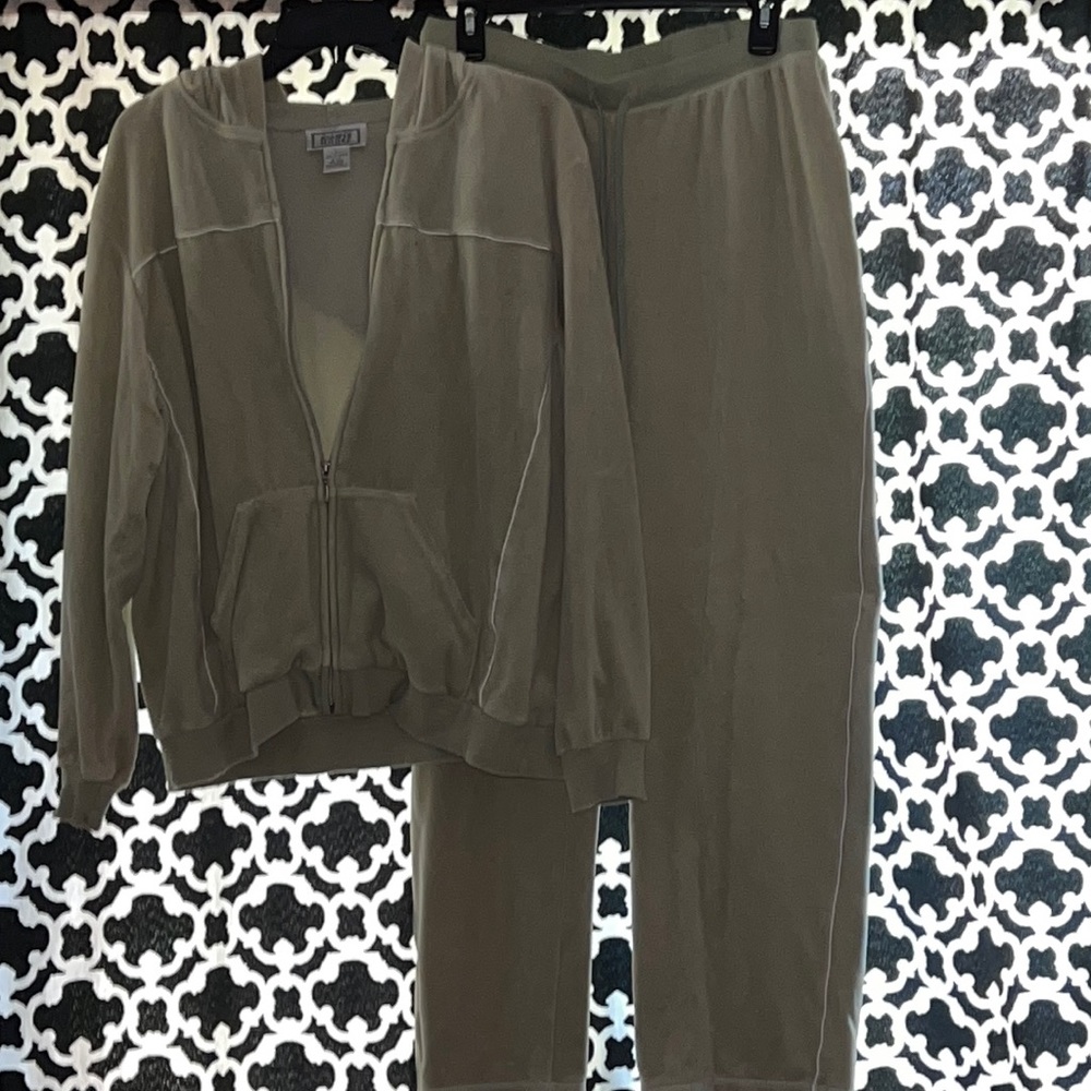 light green track suit